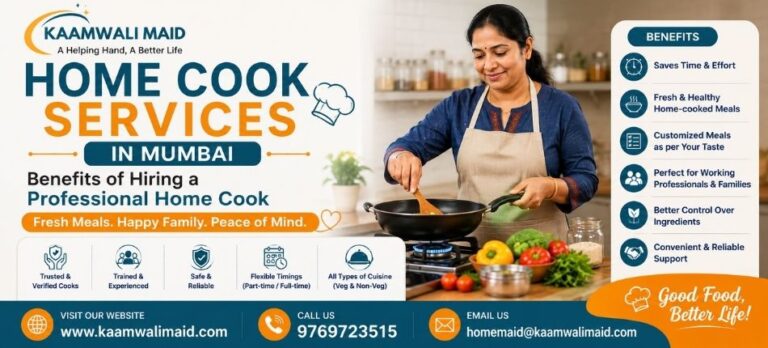 Home Cook Services in Mumbai | Kaamwali Maid