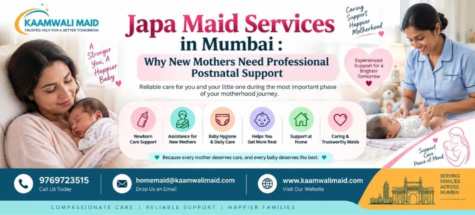 Japa Maid Services in Mumbai | Kaamwali maid